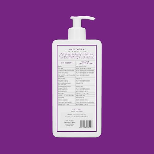 Native Body Lotion pump application demonstrating smooth spread and quick absorption.