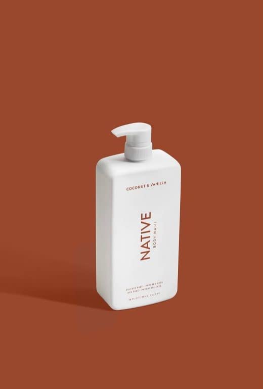 Native Body Wash cucumber-mint lather shot suggests long-lasting cleansing aroma.