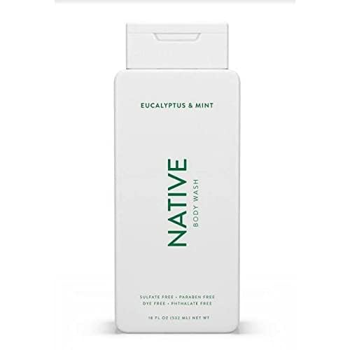Native Body Wash Eucalyptus & Mint lather highlights soothing cooling bubbles for a spa-like shower.
