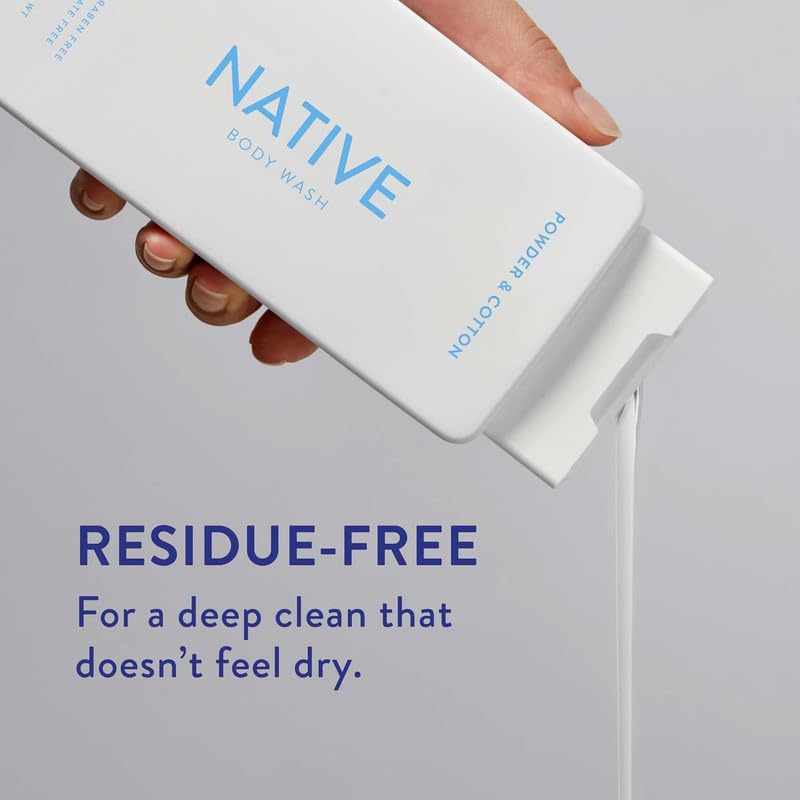 Native Body Wash soft hydrated skin depiction after bath encourages daily skincare.