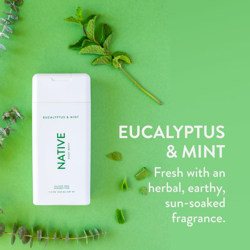 Native Body Wash soft-skin effect illustrates hydration and smooth feel after use
