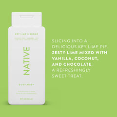 Native Body Wash vegan cruelty-free badge on packaging signals ethical choice