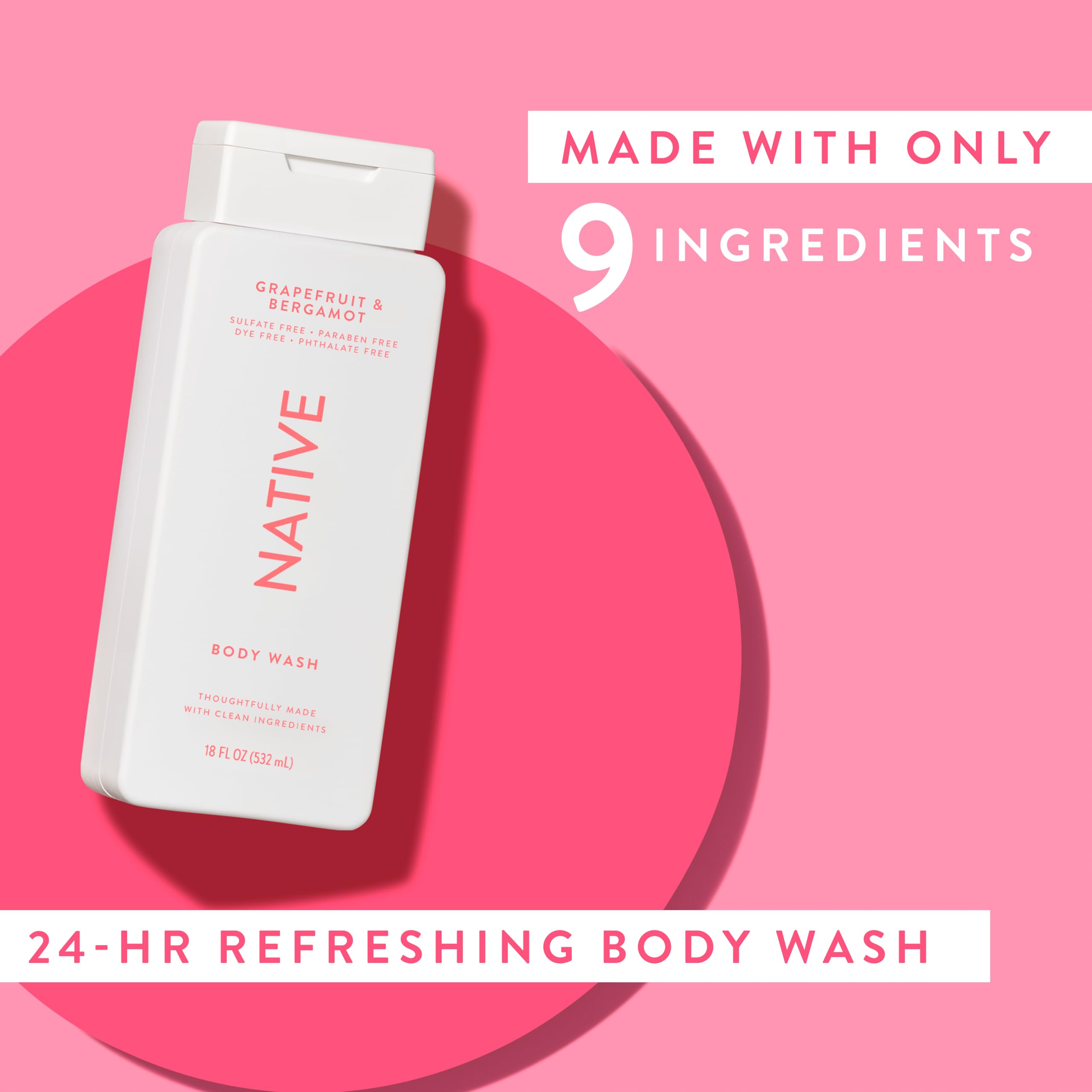 Native Body Wash vegan cruelty-free label signals ethical choice