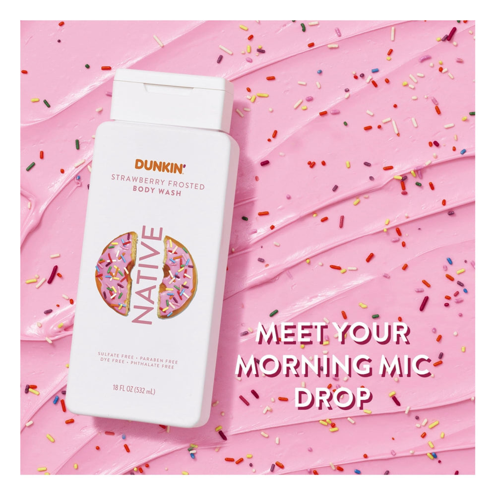 Native Boston Kreme bottle showcases dessert-inspired aroma for a comforting shower ritual.