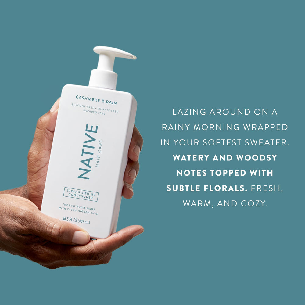 Native Cashmere & Rain eco-friendly packaging emphasizes recyclable materials.