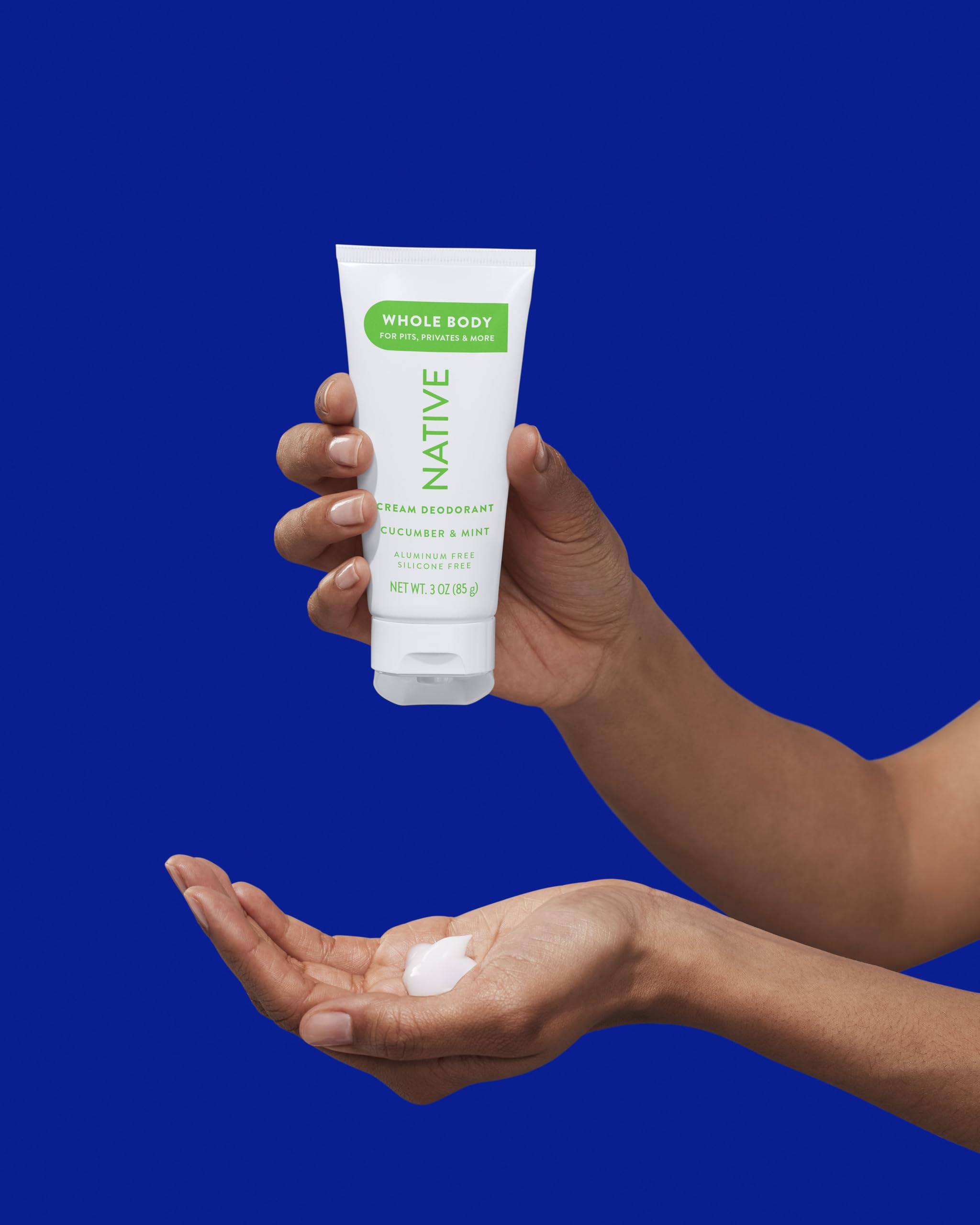 Native coconut-oil and shea-butter ingredients highlight nourishing skin care benefits.
