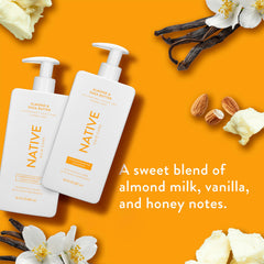 Native conditioner almond-shea-butter bottle nourishes for smoother, more manageable strands.