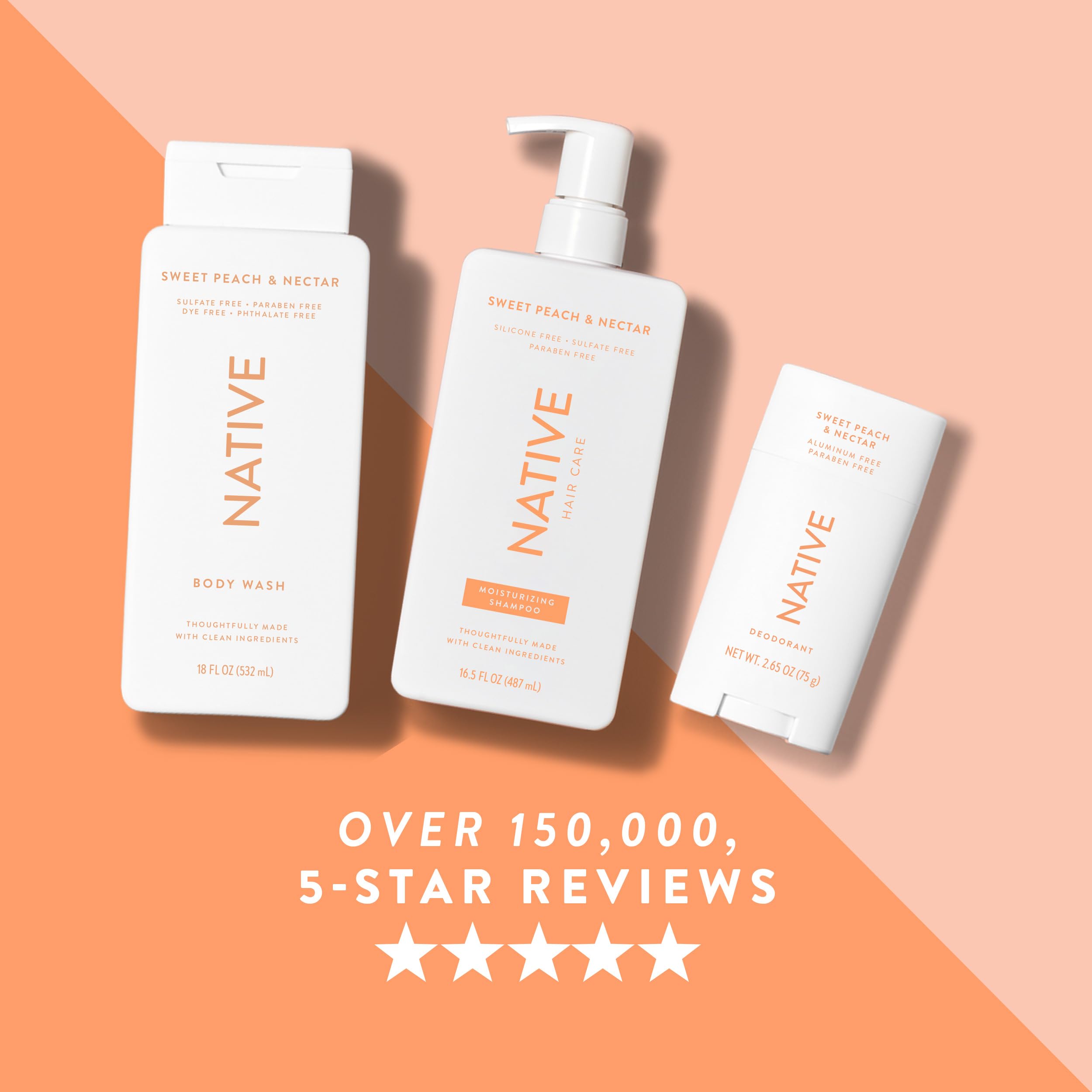 Native deodorant aluminum-free formula emphasizes safety and peace of mind.