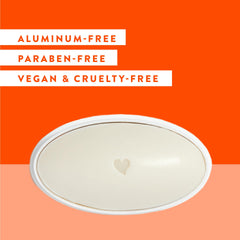 Native Deodorant aluminum-free label close-up communicates clean ingredients