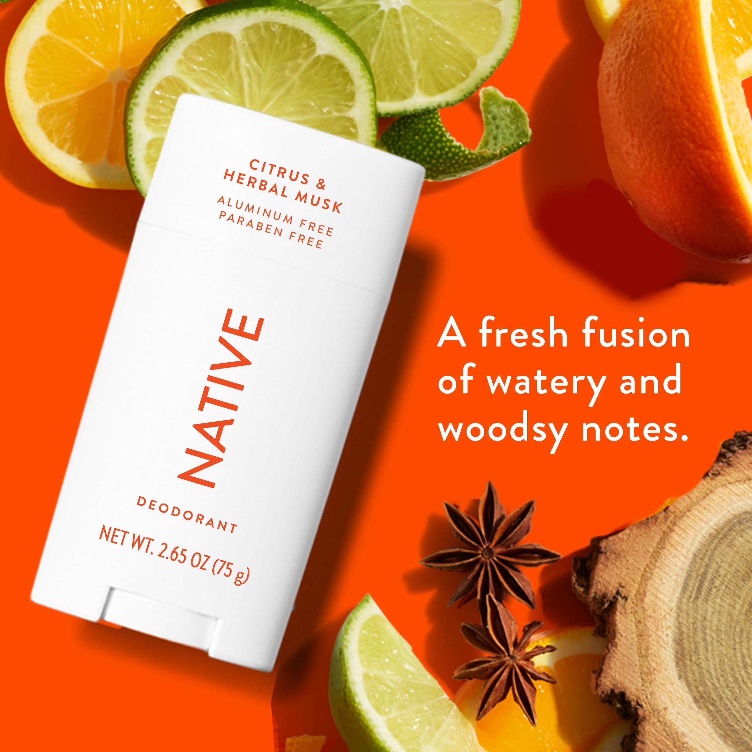 Native Deodorant baking soda probiotics graphic illustrates gentle odor control