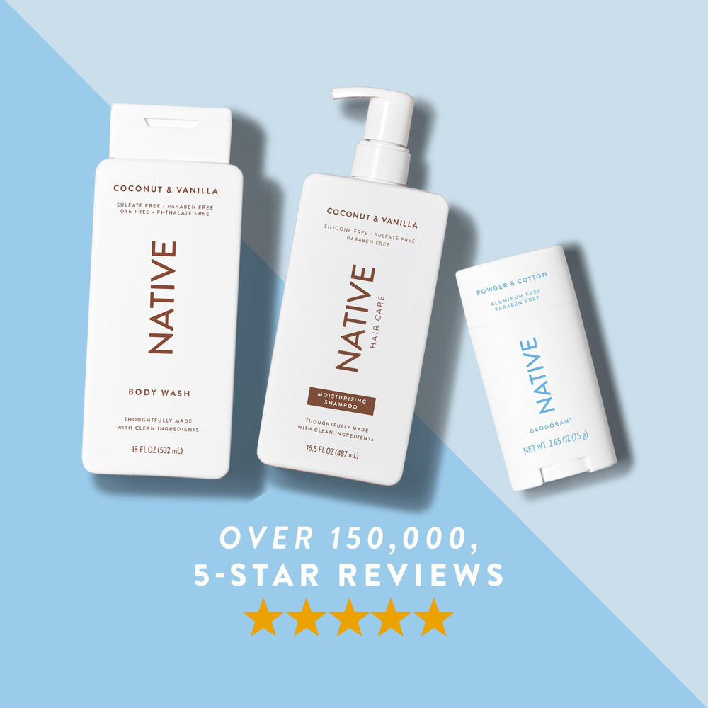 Native Deodorant cruelty-free vegan icon communicates ethical choice for conscious shoppers.