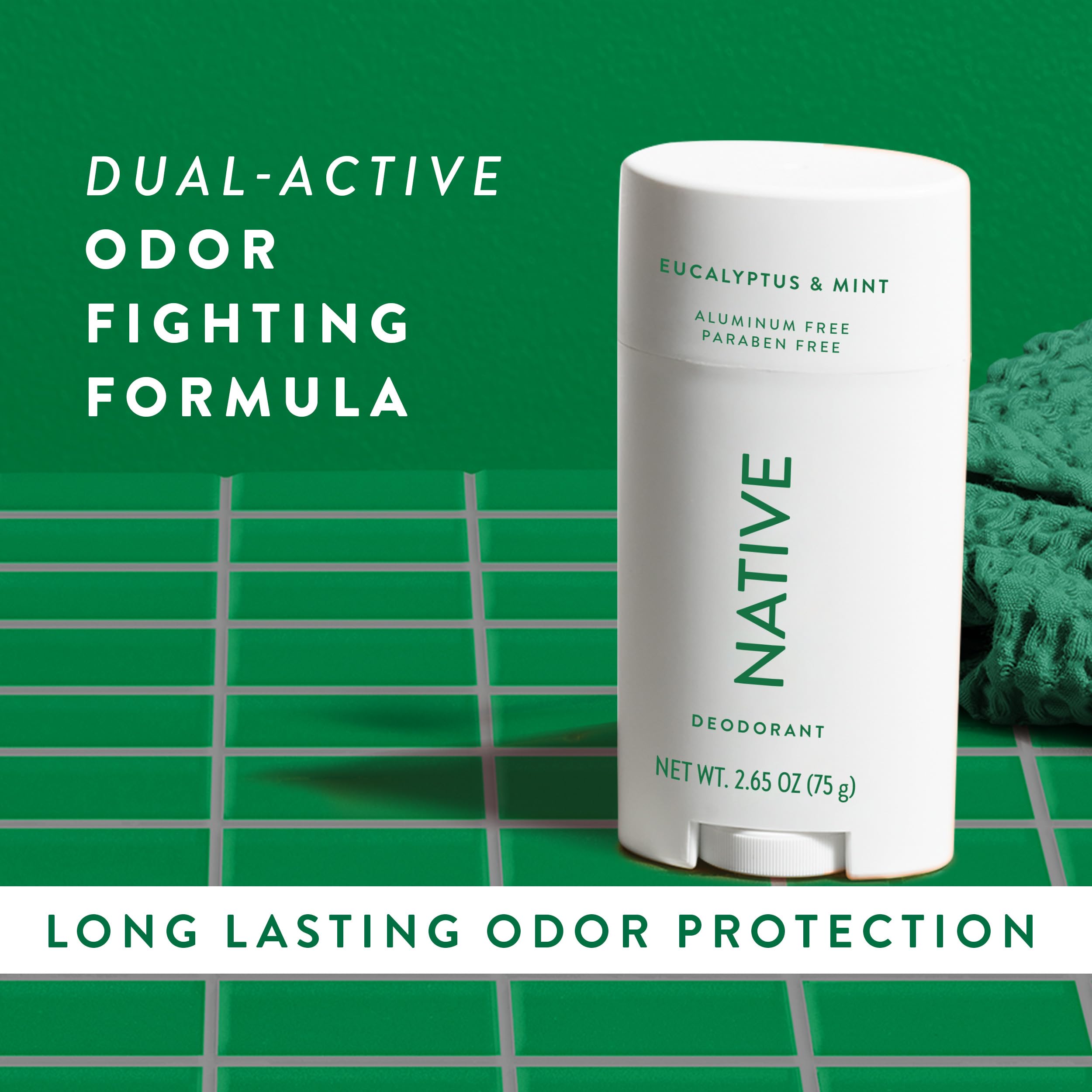 Natural ingredients like coconut oil and shea butter in Native deodorant.