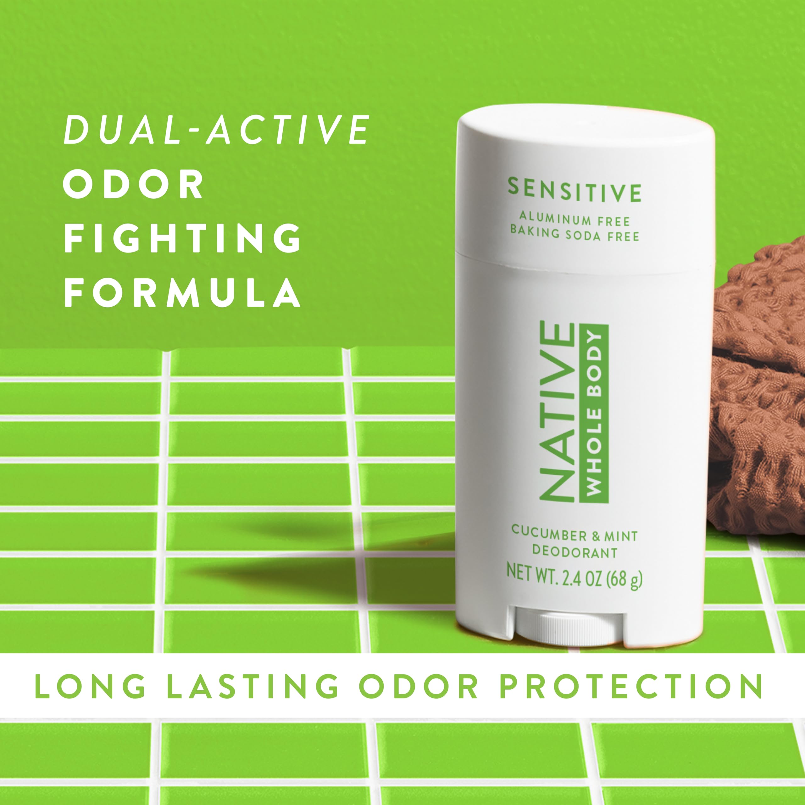 Native deodorant designed for men and women in daily routines