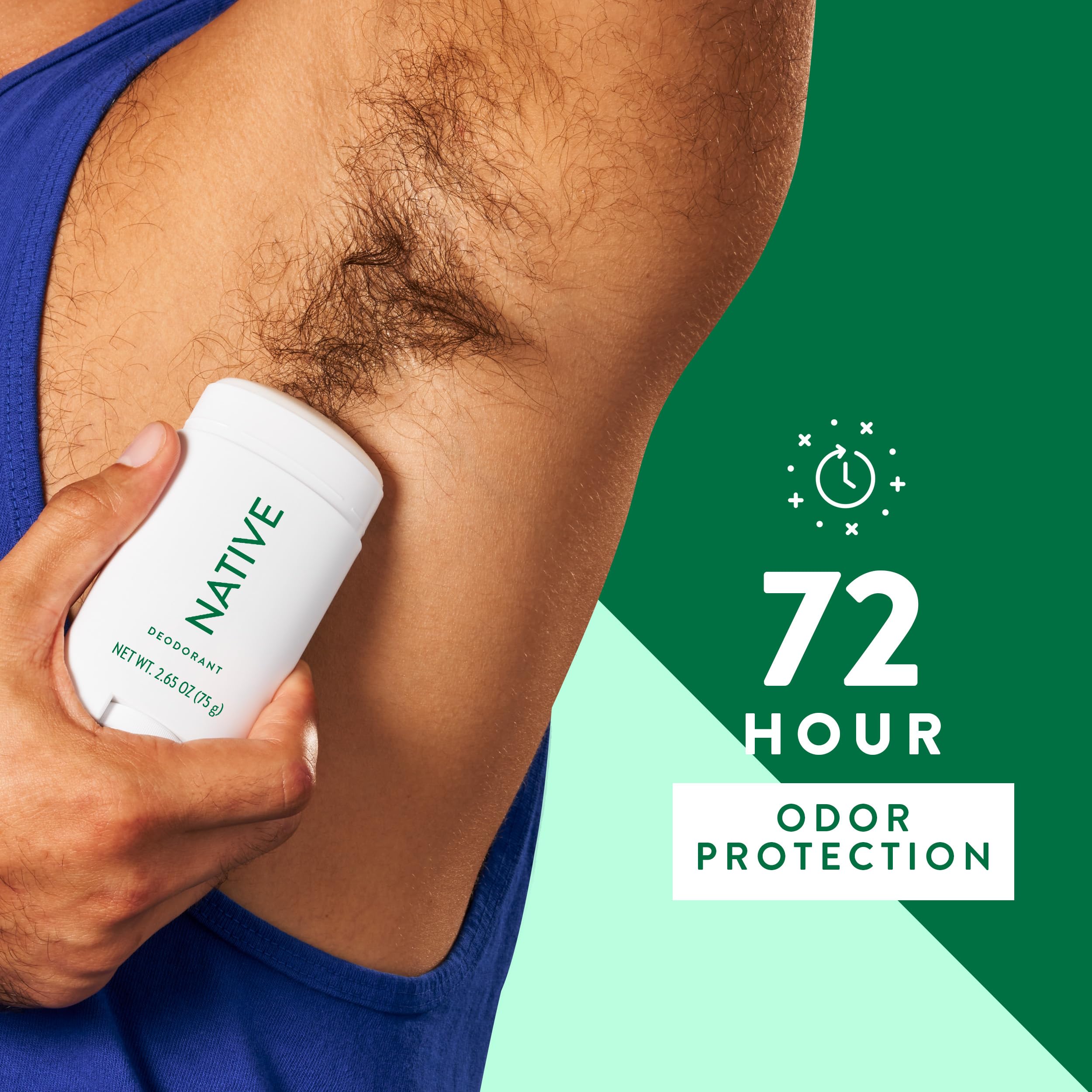 Eucalyptus-mint scent profile from Native deodorant with spa-like notes.