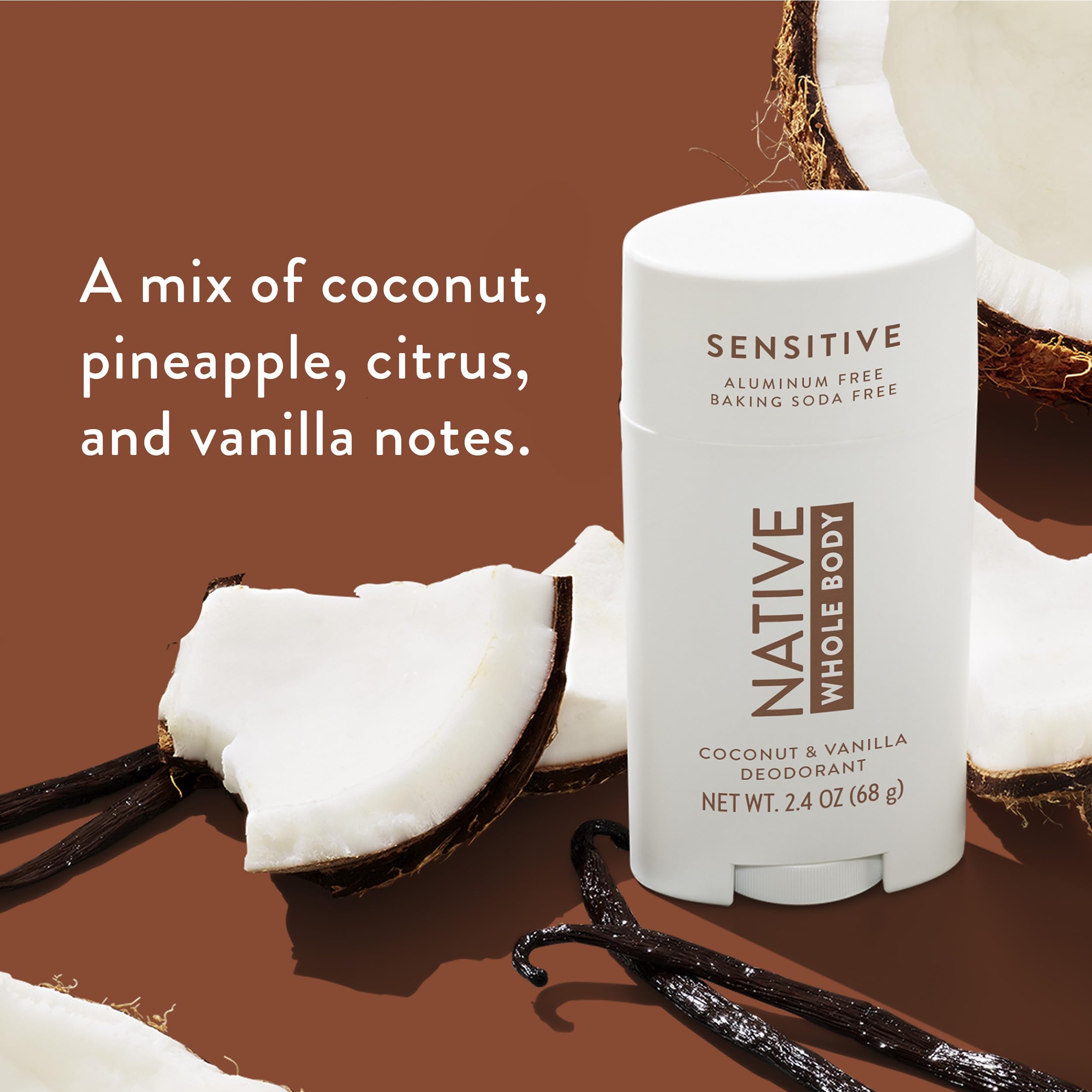 Native Whole Body Deodorant Stick smooth-application demonstrates cream-like glide without greasiness