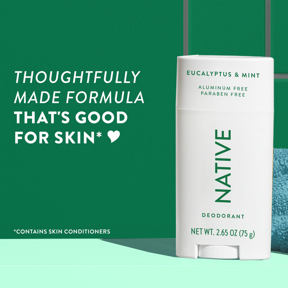 Native deodorant during workout to help odor control.