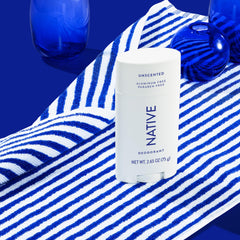 Native unscented coconut oil ingredient—nourishes underarms during workouts.