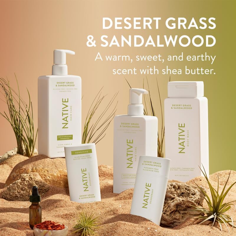 Native Desert Grass and Sandalwood in daily routine shot