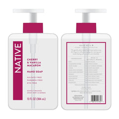 Native Hand Soap Set texture-closeup bubbles illustrating sulfate-free formula