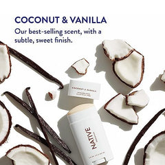 Native ingredient list label highlights coconut oil and shea butter.