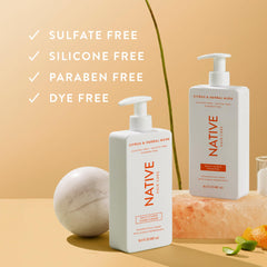 Native shampoo lather application shot suggesting refreshing cleanse