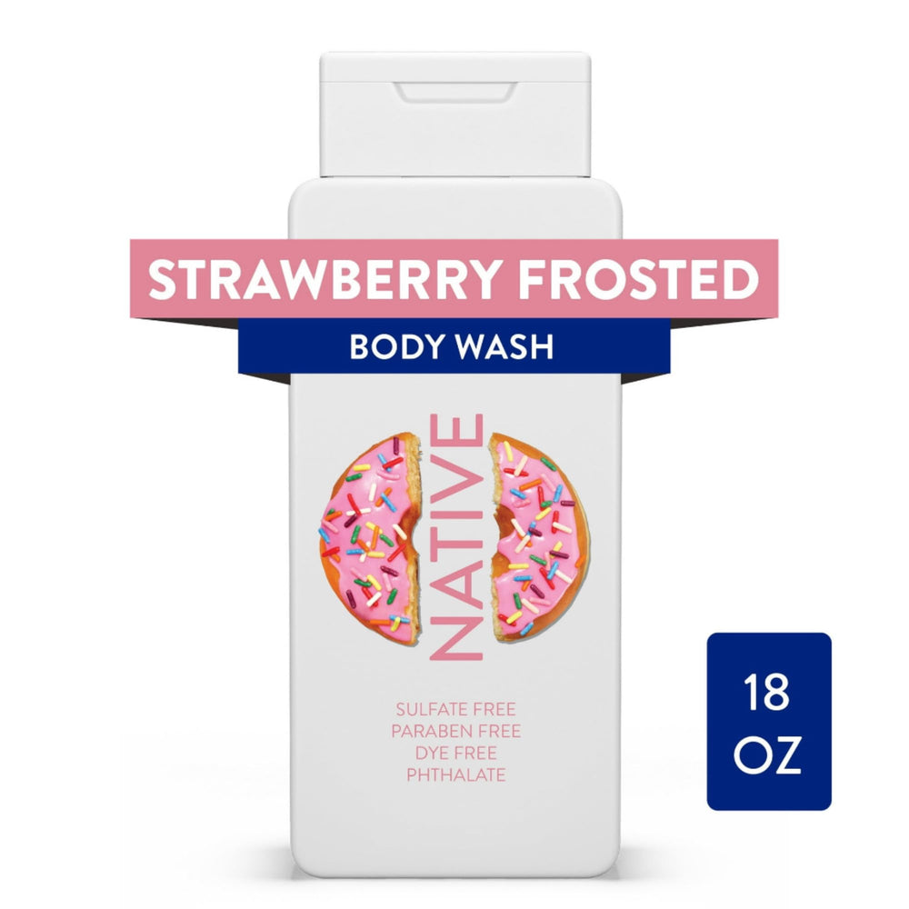 Native Strawberry Frosted bottle pour delivers a clean, uplifting start to the day.