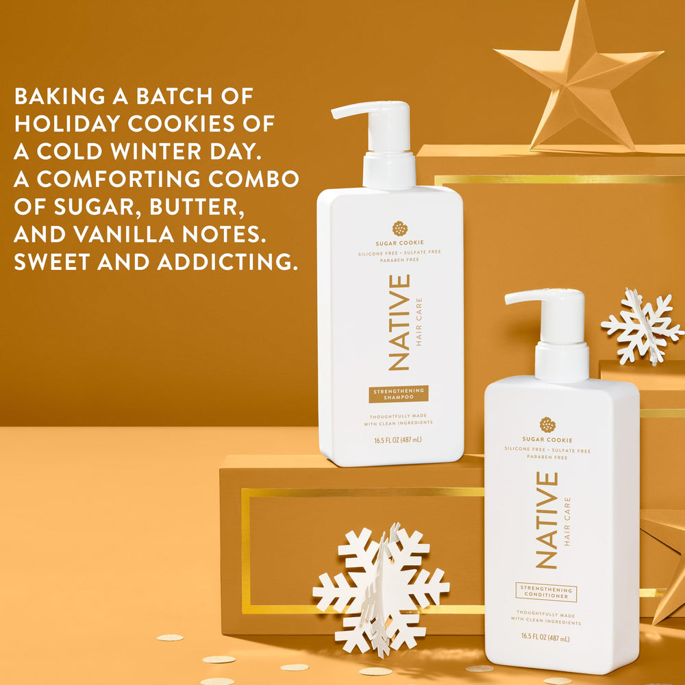 Native Sugar Cookie almond-shea scent close-up on label