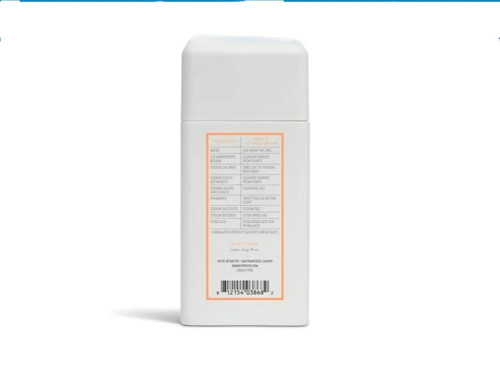 Native travel-size body wash Sweet Peach and Nectar two-pack with moisturizing lather for on-the-go routines