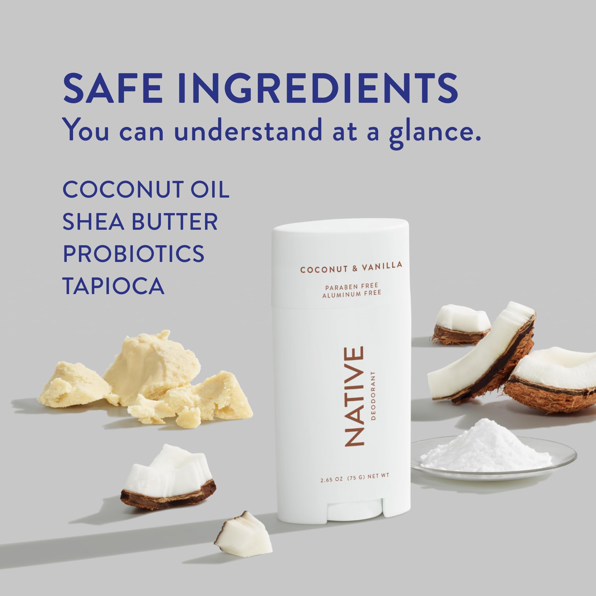 Native underarm swipe demonstrates easy application and all-day coverage.