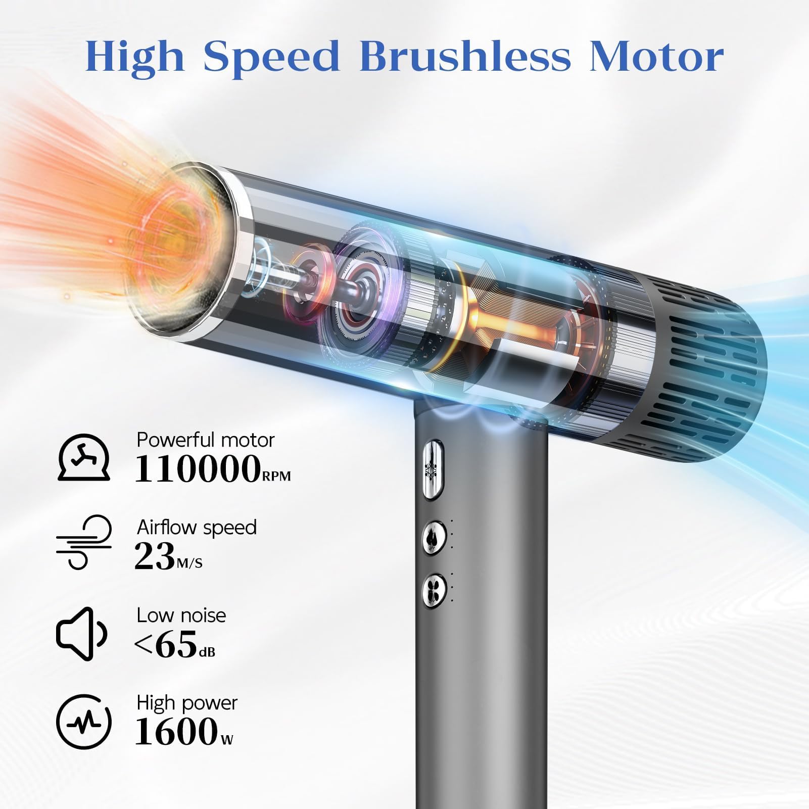 Natrial hair dryer diffuser attachment for even curly styling and frizz control