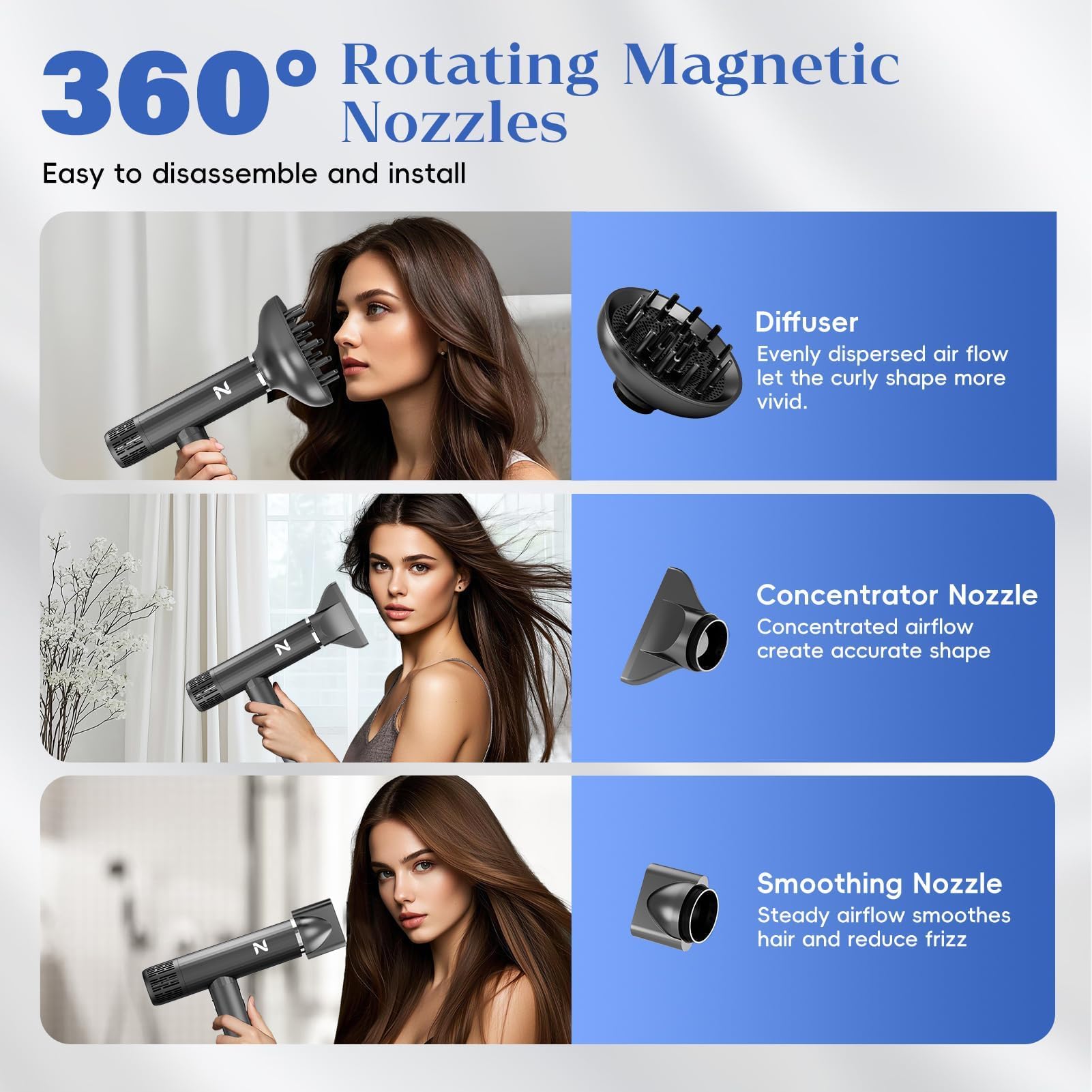 Natrial Ionic dryer lock function keeps settings during styling sessions.