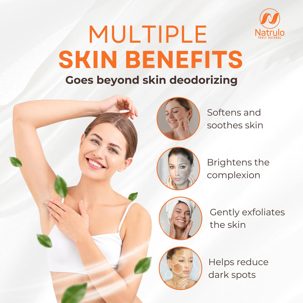 Natrulo Persimmon Soap Bar hand-application scene suggests odor reduction during daily routines.