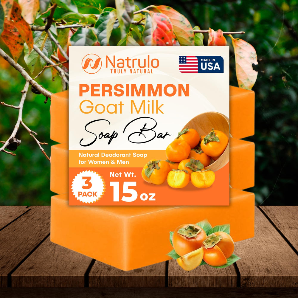 Natrulo Persimmon Soap Bar lather demonstrates gentle cleansing with skin-friendly hydration.