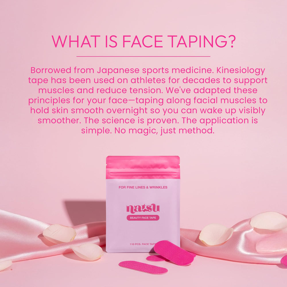 Natsu Cotton-Spandex Breathable Tape keeps skin calm and comfortable overnight.