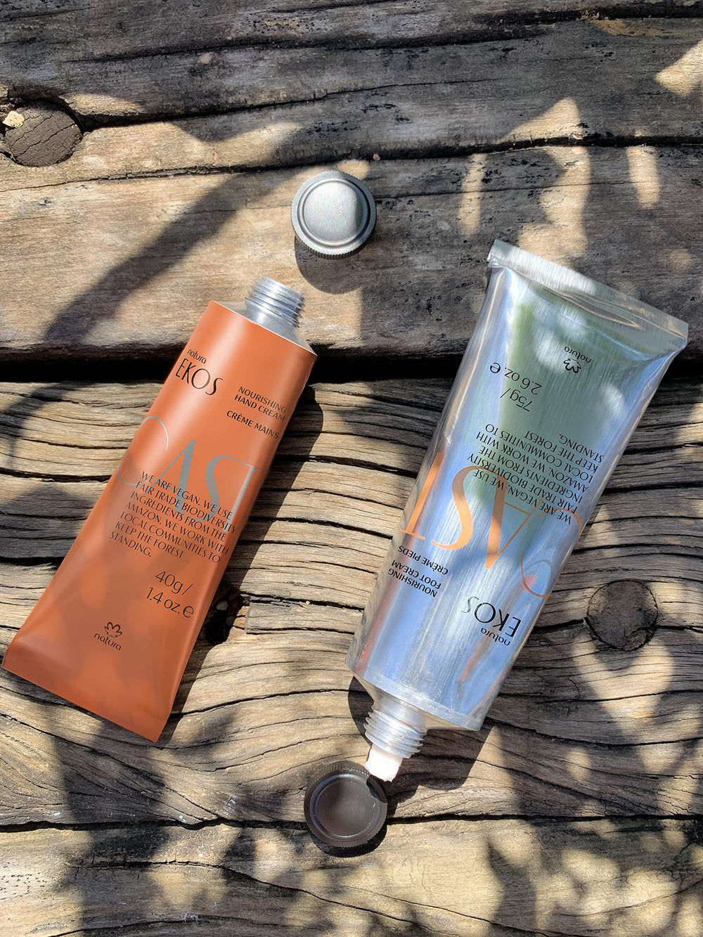 Natura Amazonian beauty ritual-inspired backdrop suggests traditional self-care.