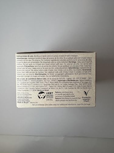 Natura bar soap castanha bar featuring Castanha oil for nourishing hydration