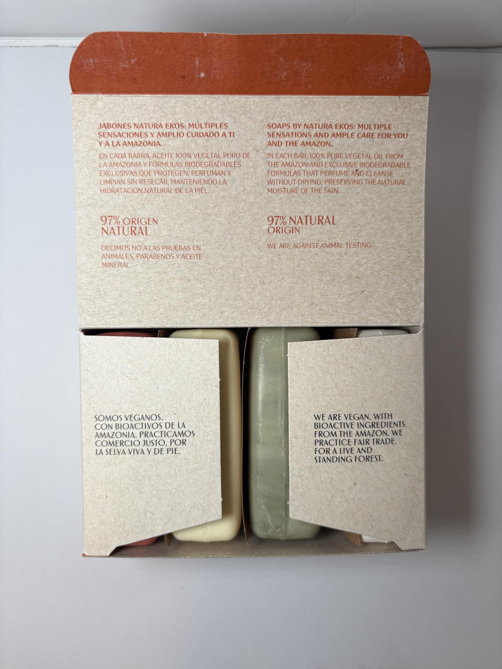 Natura bar soap set cruelty-free badge signals ethical sourcing and sustainability