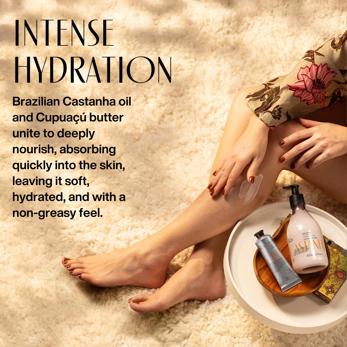 Natura Brazil Nut oil ingredient close-up showcases skin nourishment.