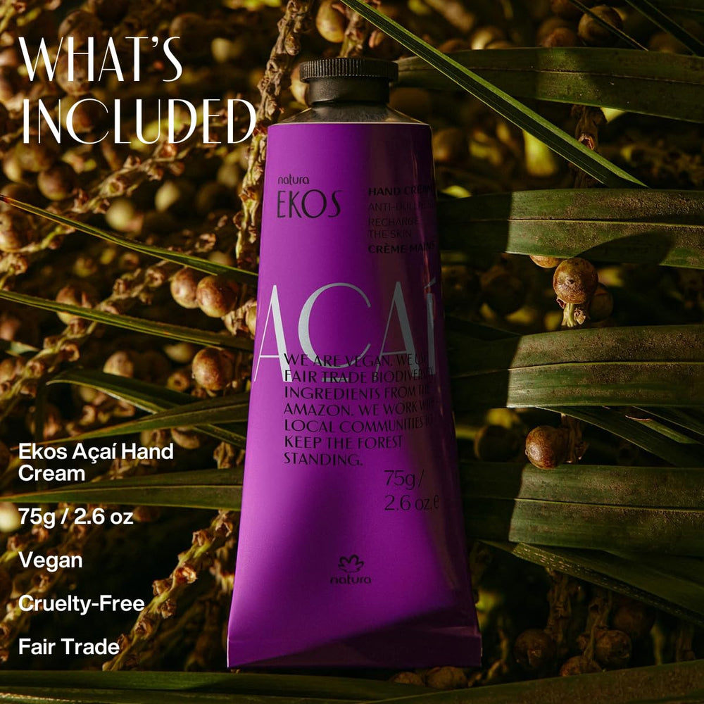 Natura Ekos Acai Hand Cream texture – lightweight, non-greasy absorption.