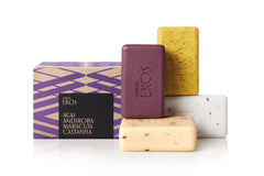 Natura Exfoliating Bar Soap Set Brazil Nut bar view shows gentle exfoliation and hydration
