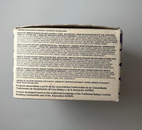 Natura Exfoliating Bar Soap Set Passion Fruit bar scent and light exfoliation