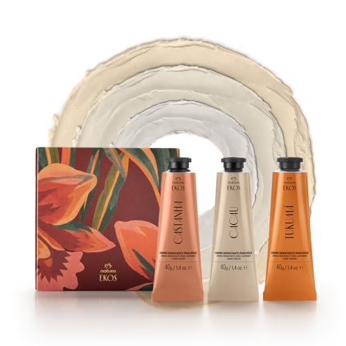 Natura Brazil Nut hand cream from Ekos trio, deeply moisturizes dry hands.