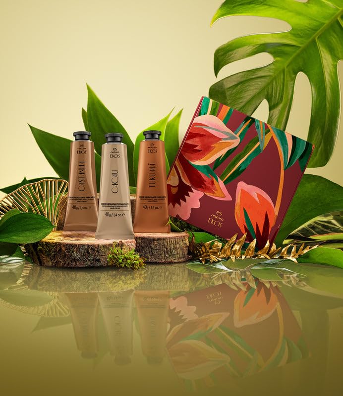 Natura Cacau butter cream provides a silky finish in the Ekos trio.