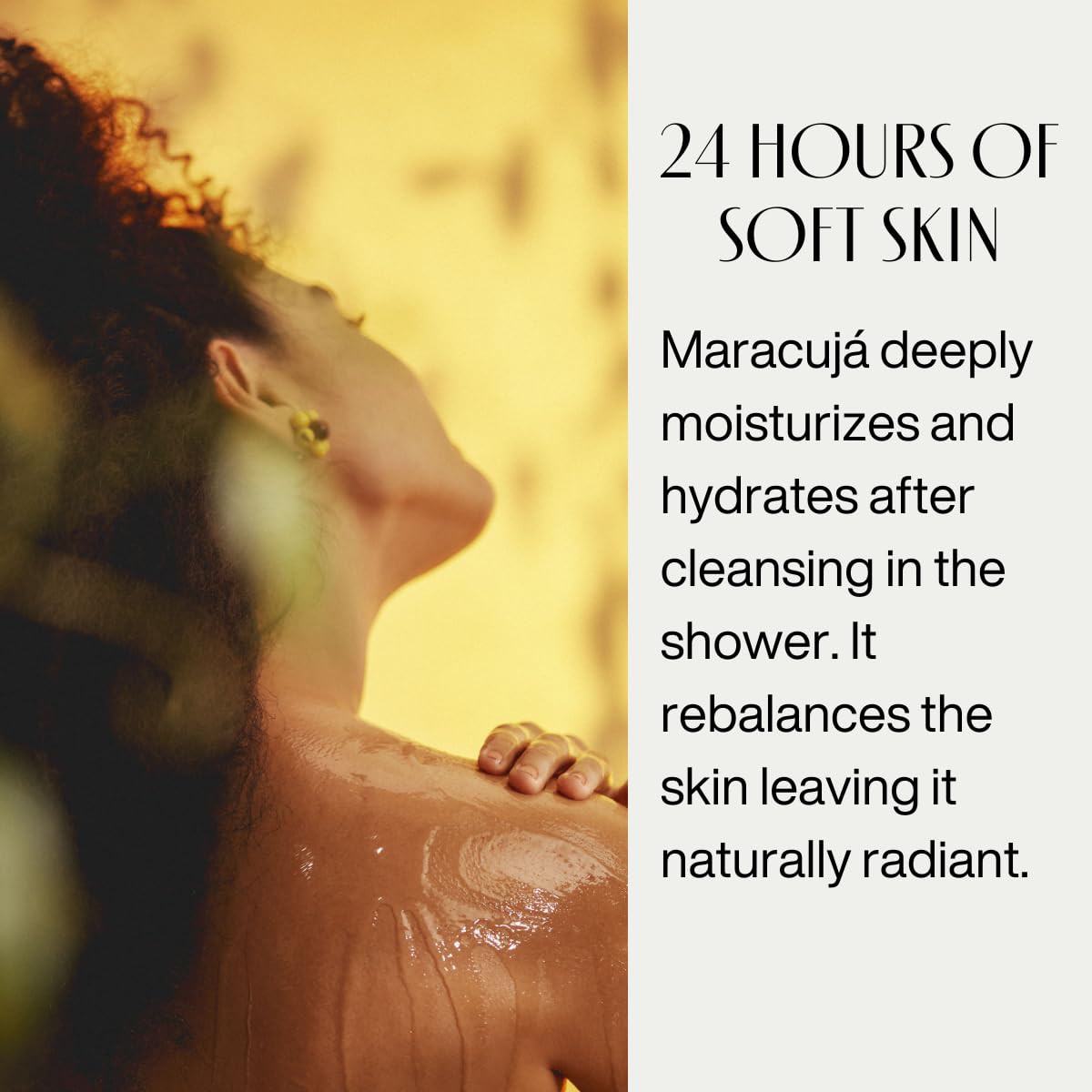 Natura Passion Fruit triple phase texture-silky-finish delivering light hydration.