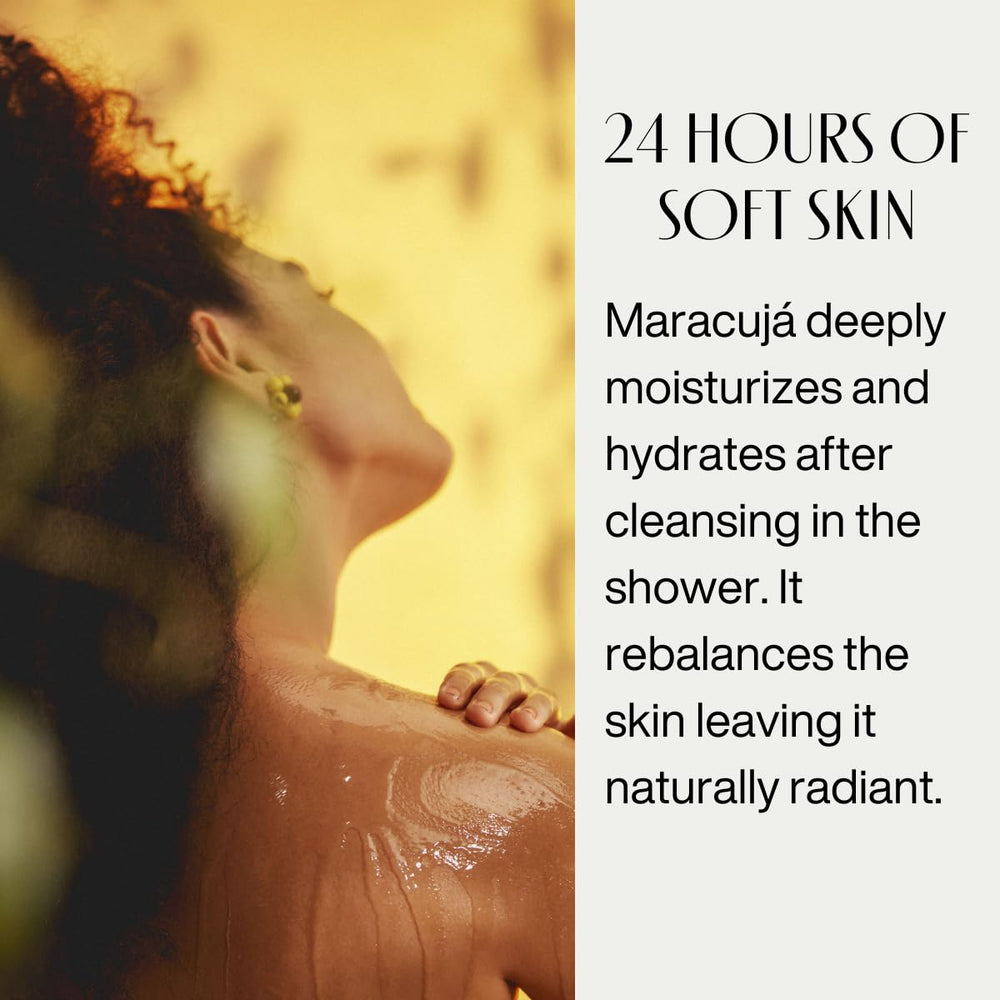 Natura Passion Fruit triple phase texture-silky-finish delivering light hydration.