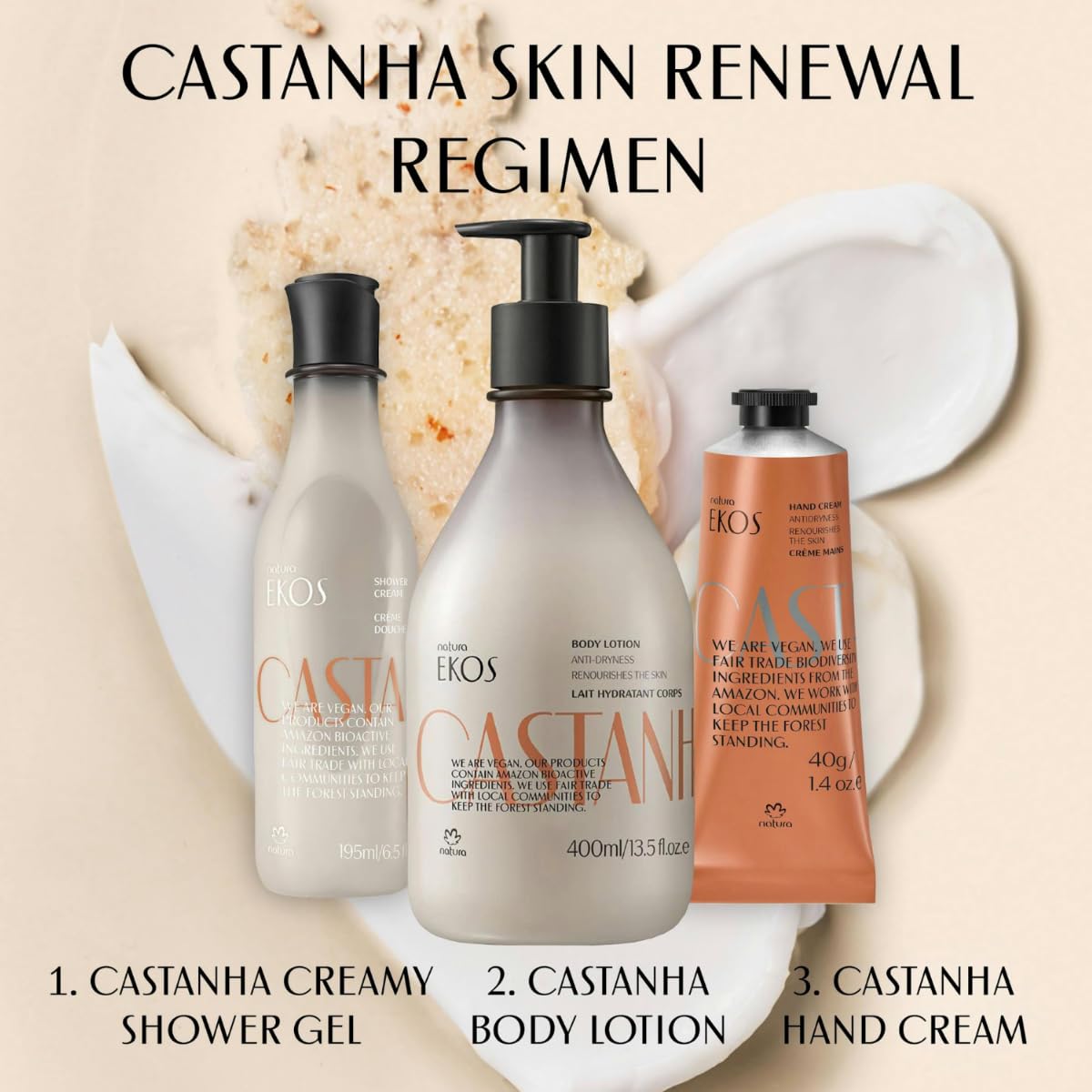Natura vegan cruelty-free badge signals ethical skincare.
