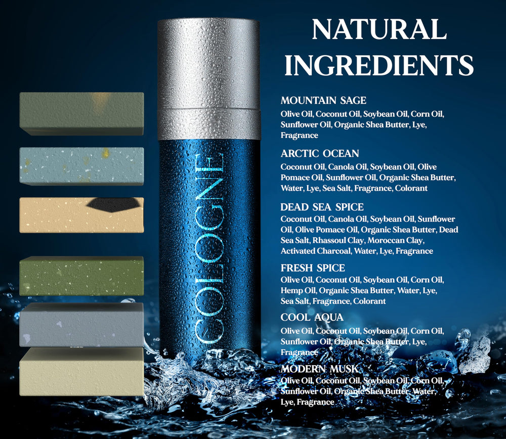 Natural American Men’s Soap USA handmade bar shows craftsmanship and premium natural care.