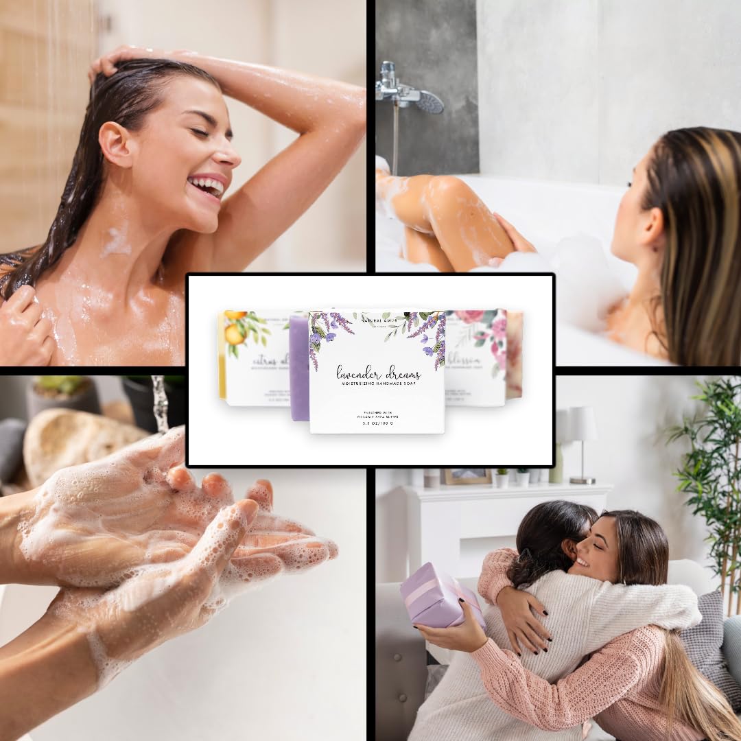 Natural Amor Los Angeles gift box with three bars suggests thoughtful present idea