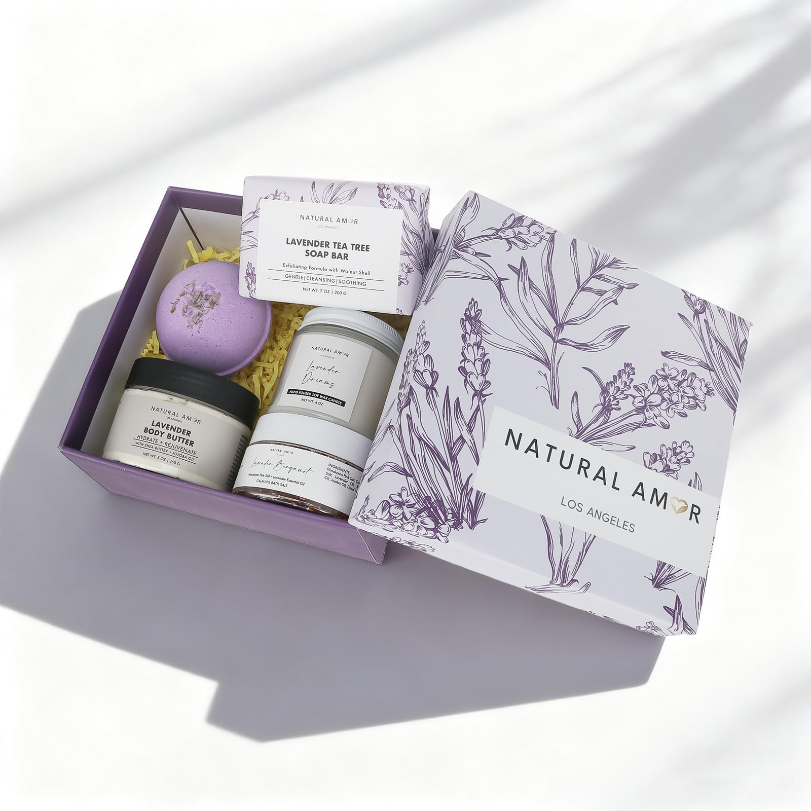 Natural Amor Los Angeles lavender spa bar soap gentle daily cleansing.