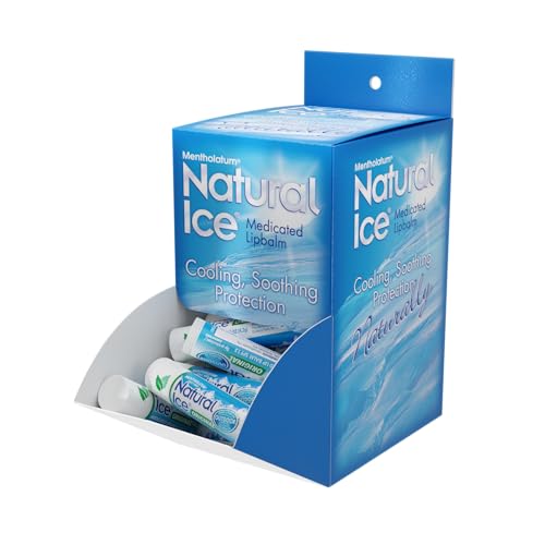 Natural Ice lip balm twist application showing easy lip care access.